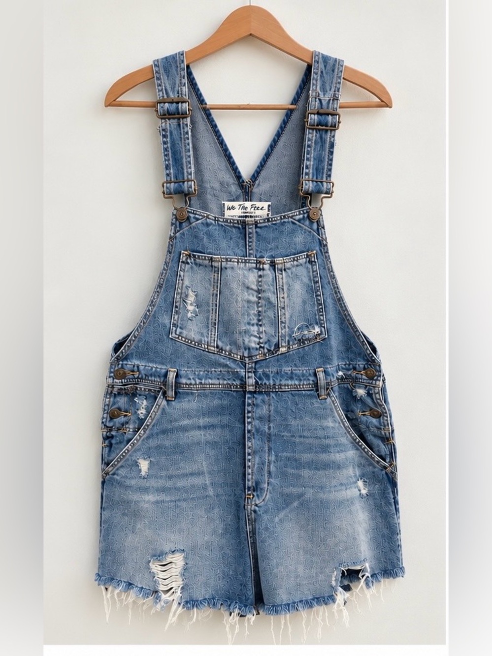 NWT Free People We The Free Baxter Denim Jumper Indigo M